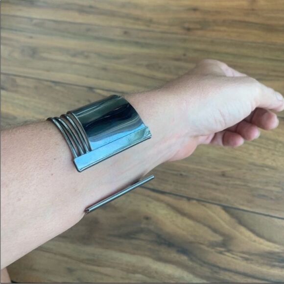 Express Gunmetal Cuff Bracelet - Picture 6 of 6